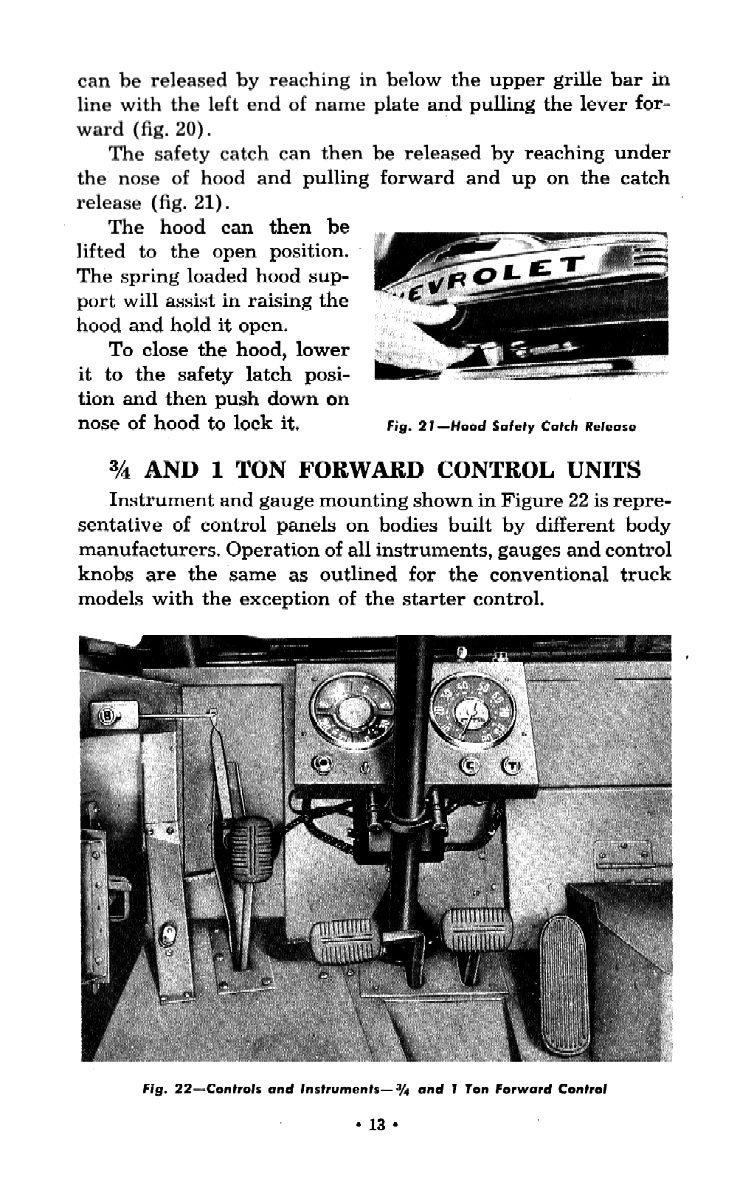1953 Chevrolet Trucks Operators Manual Page 87